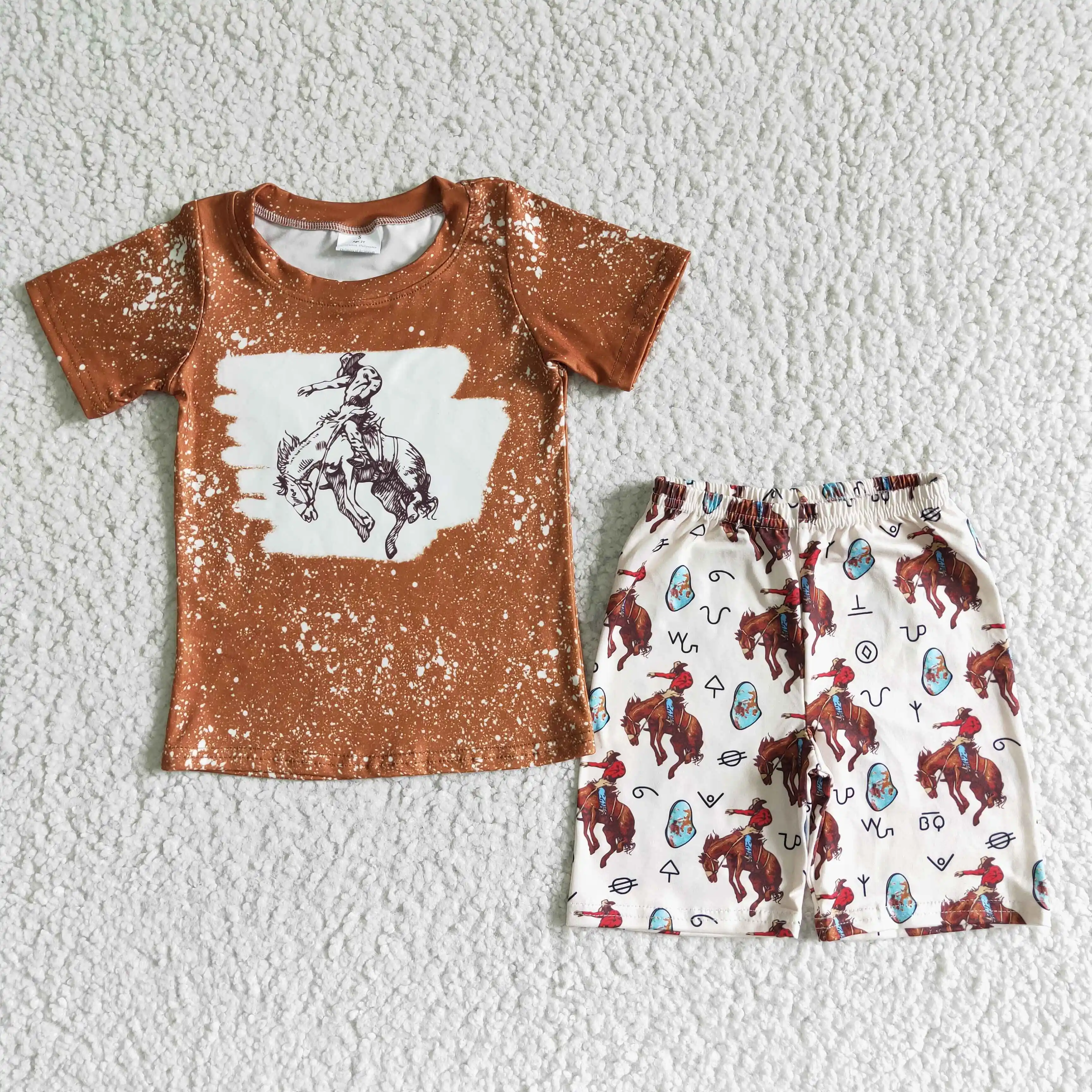 

hot sale summer children clothing set cute baby girl print outfit boutique children clothes outfit short sleeve top and shorts
