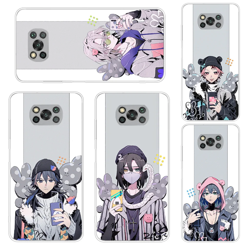 

Transparent Soft Case For Xiaomi Poco X3 NFC Por M3 F3 F1 Note 11 10 Pro 9S 9 10S 8 7 8T K40 Phone Cover Demon Slayer Anime