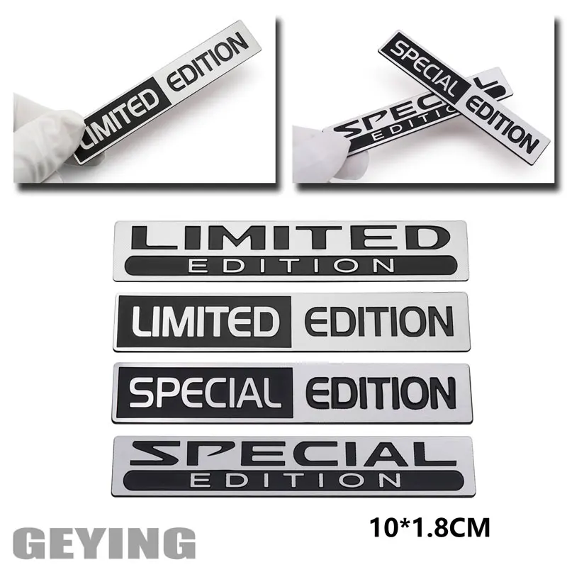 

SPECIAL /LIMITED EDITION Brushed Grain Alloy Car Badge Sticker For Toyota Ford Audi Nissan BMW VW JEEP Car Motorbike Decals
