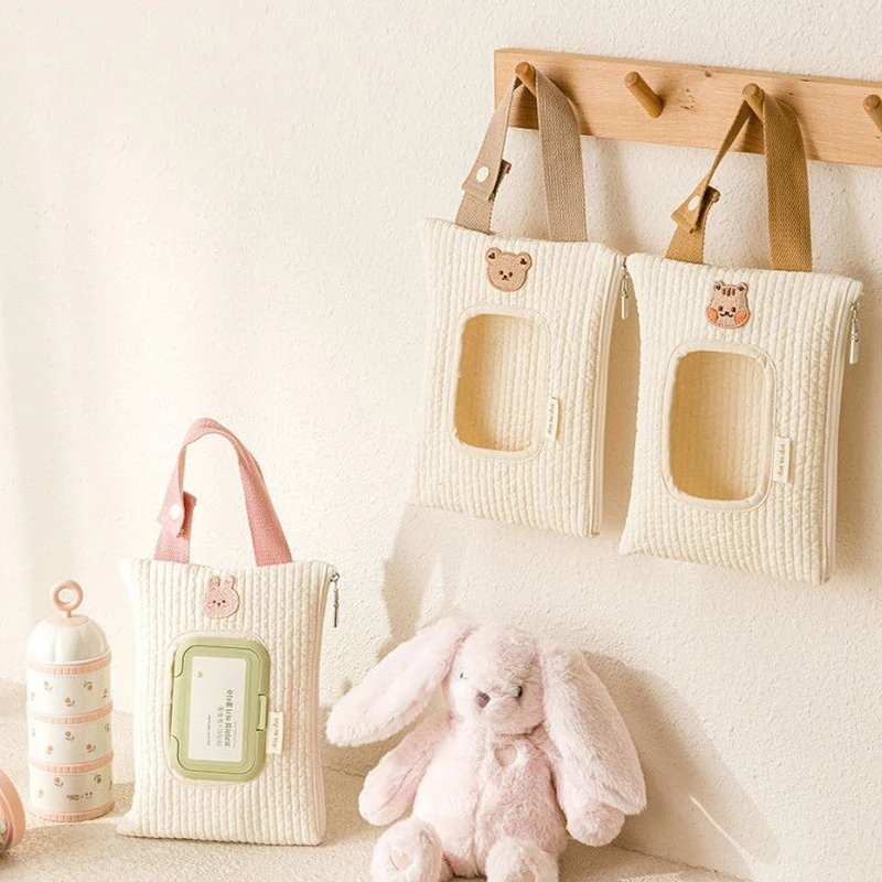 Чехол-книжка с мультяшными животными детский контейнер для хранения салфеток