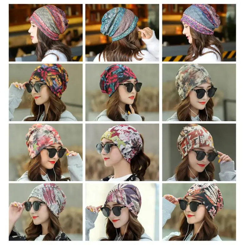 

Summer Hat Floral Comfortable Stylish Trendy Feminine Versatile Turban Hat Lightweight Bonnet Hat Fashion Trend Trendsetting