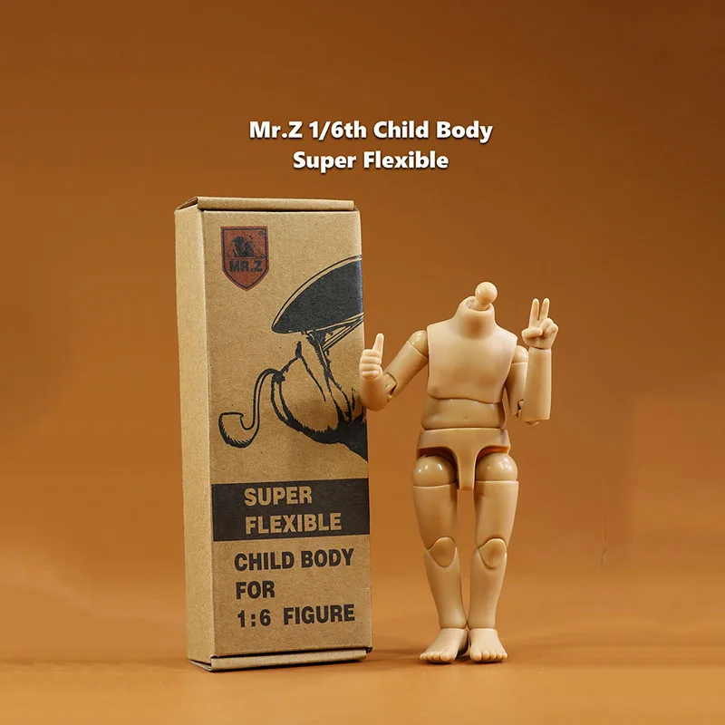 

In Stock MR.Z 1/6 Scale Child Super Flexible Skin Color 7'' Action Figure Pocket Model Body Fit BJD Animal City Head Sculpture