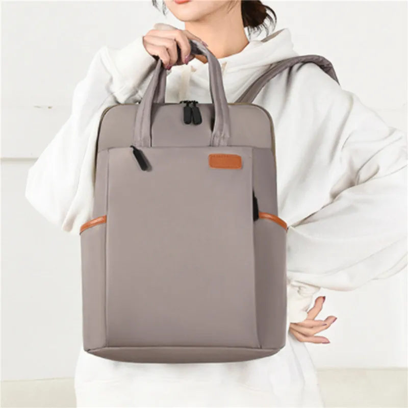 

Backpack School Waterproof Backpack Women Travel Business Bag Student Backpacks Casual Laptop Capacity Large Oxford