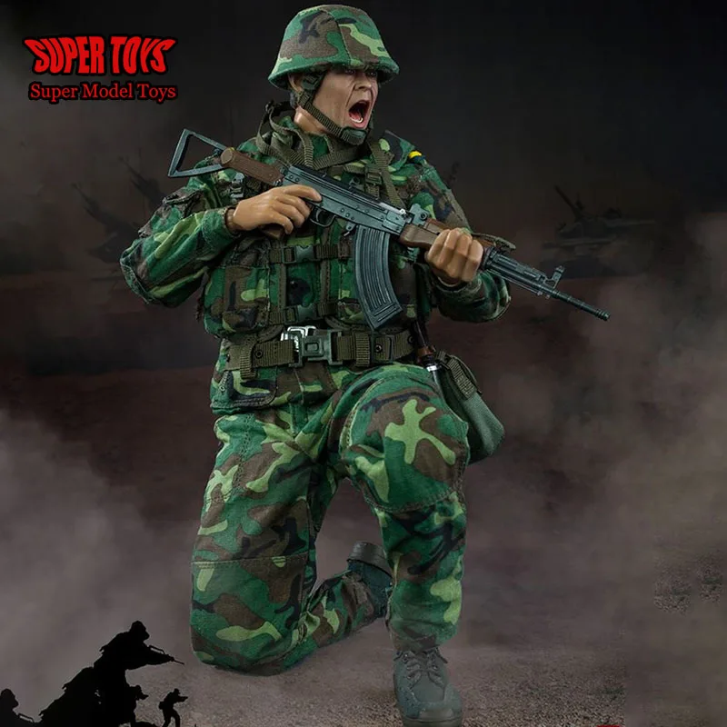 

Original FLAGSET FS73027 1/6 Scale Full Set Male Soldier Army Soul Series 90s Steel Division 12 Inch Action Figure Body Model