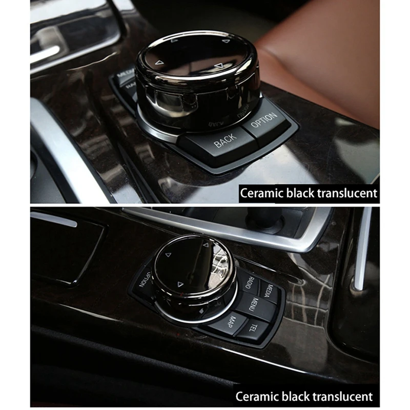 2 шт. автомобильные наклейки на кнопки мультимедиа для Idrive-BMW F10 F18 F07 F20 F21 F06 F12 F30 F01