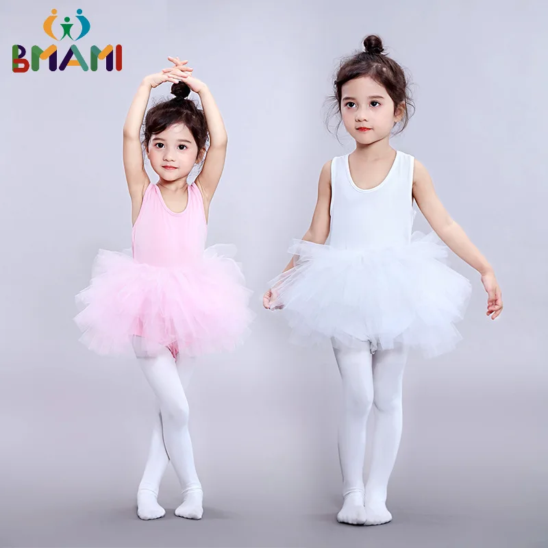 1Pc Tutu Ballet Leotards Girls Kids Chiffon Dancing Skirt Children Dance Practice Dresses Leotard Dress | Детская одежда и обувь