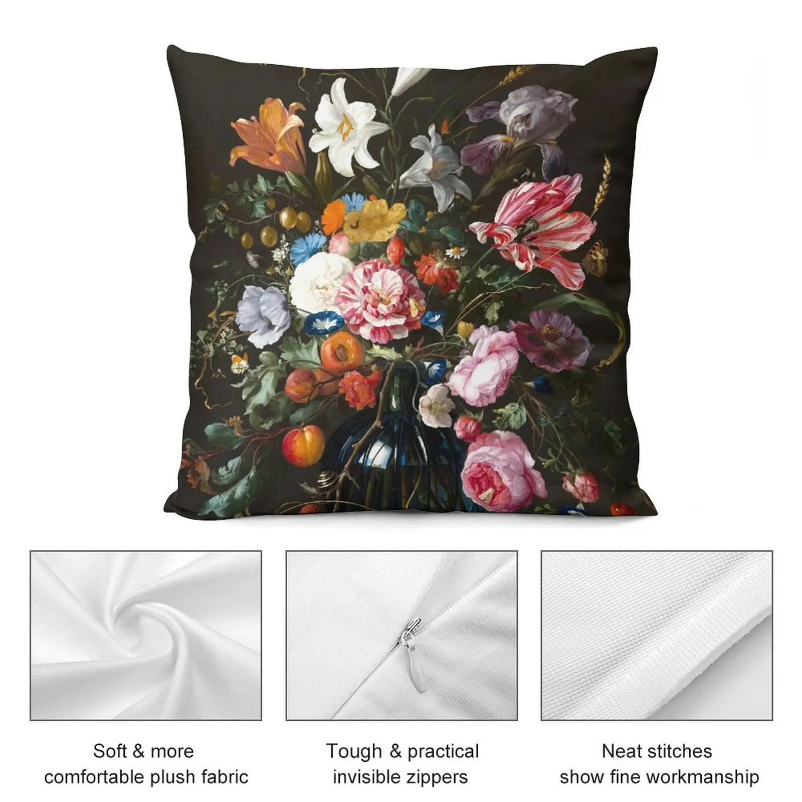 Jan Davidsz. de Heem Натюрморт с цветами декоративные наволочки для диванов подушки