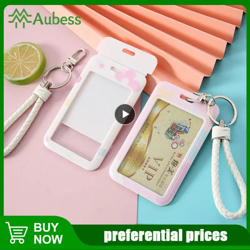 

8 Options Available Student Card Holder Simple And Delicate Id Case Portable Dustproof And Moistureproof Anti-lost Card Holder