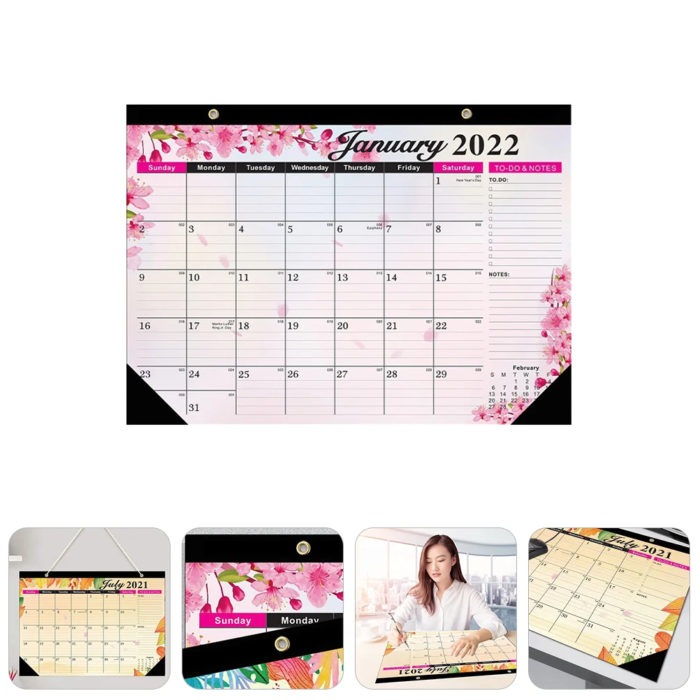 

1 Pc Practical Tabletop Calendar Calendar Exquisite Decorative Monthly Calendar 2022 Wall Calendar for Study