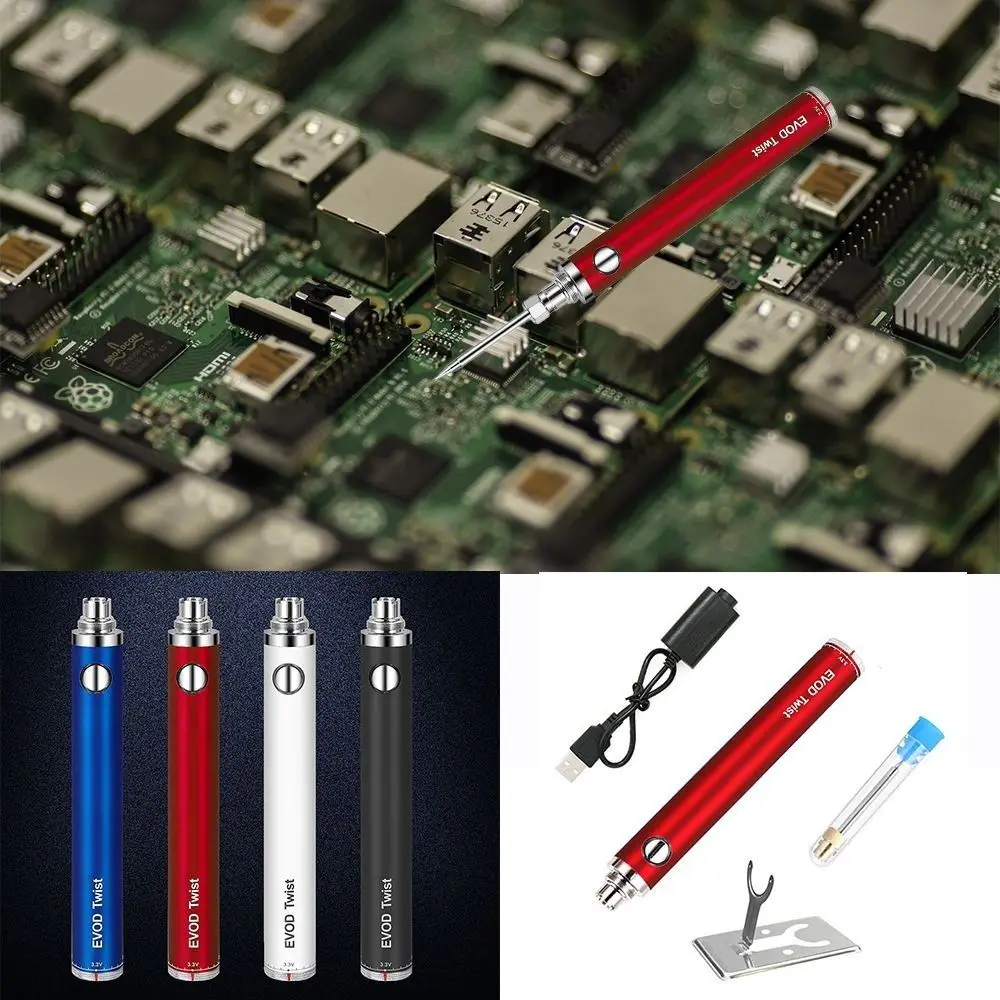 

Паяльник с регулируемой температурой и литиевой батареей, 4 цвета