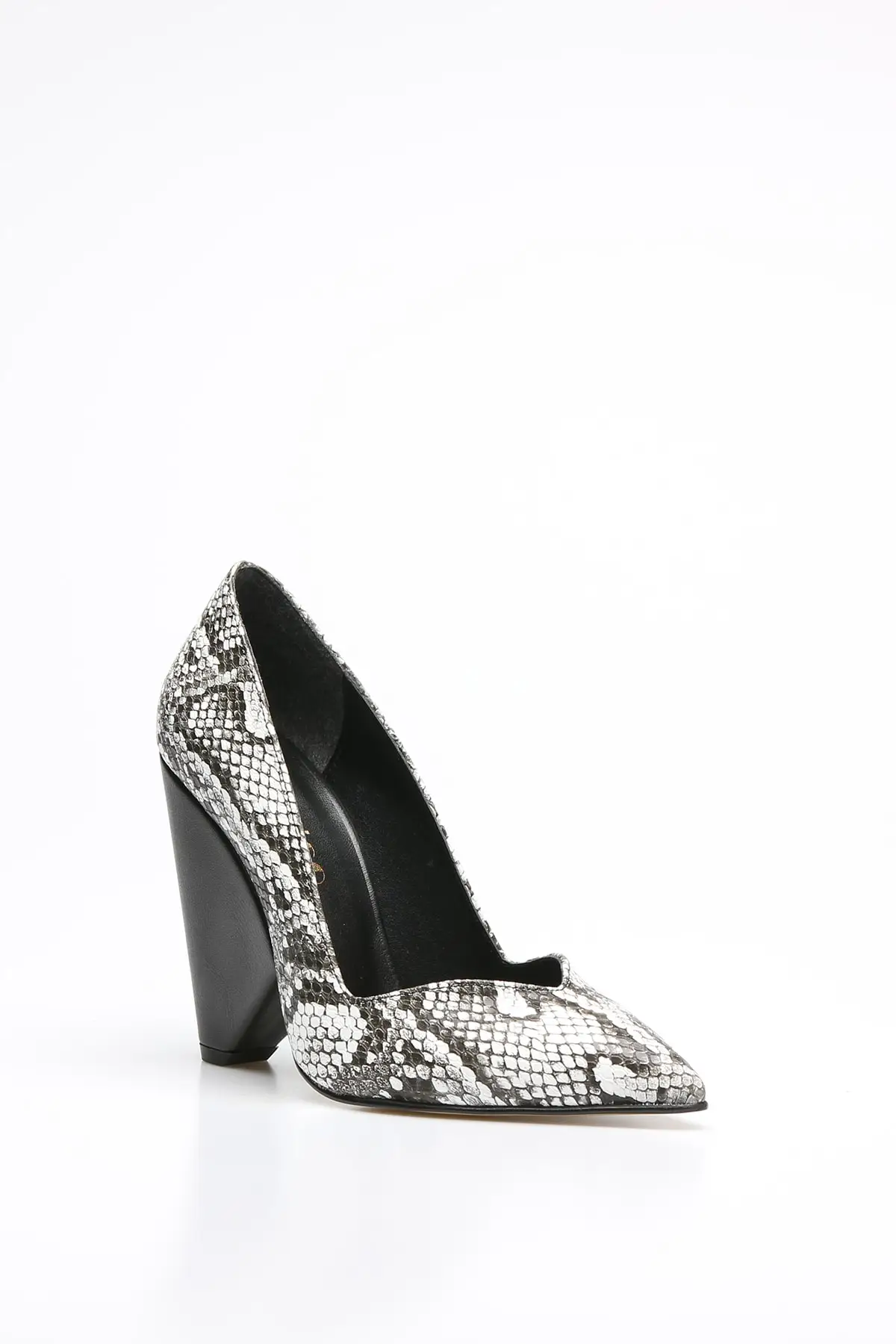

Fashion Style Black Snake Women Stiletto Heeled Evening Shoes