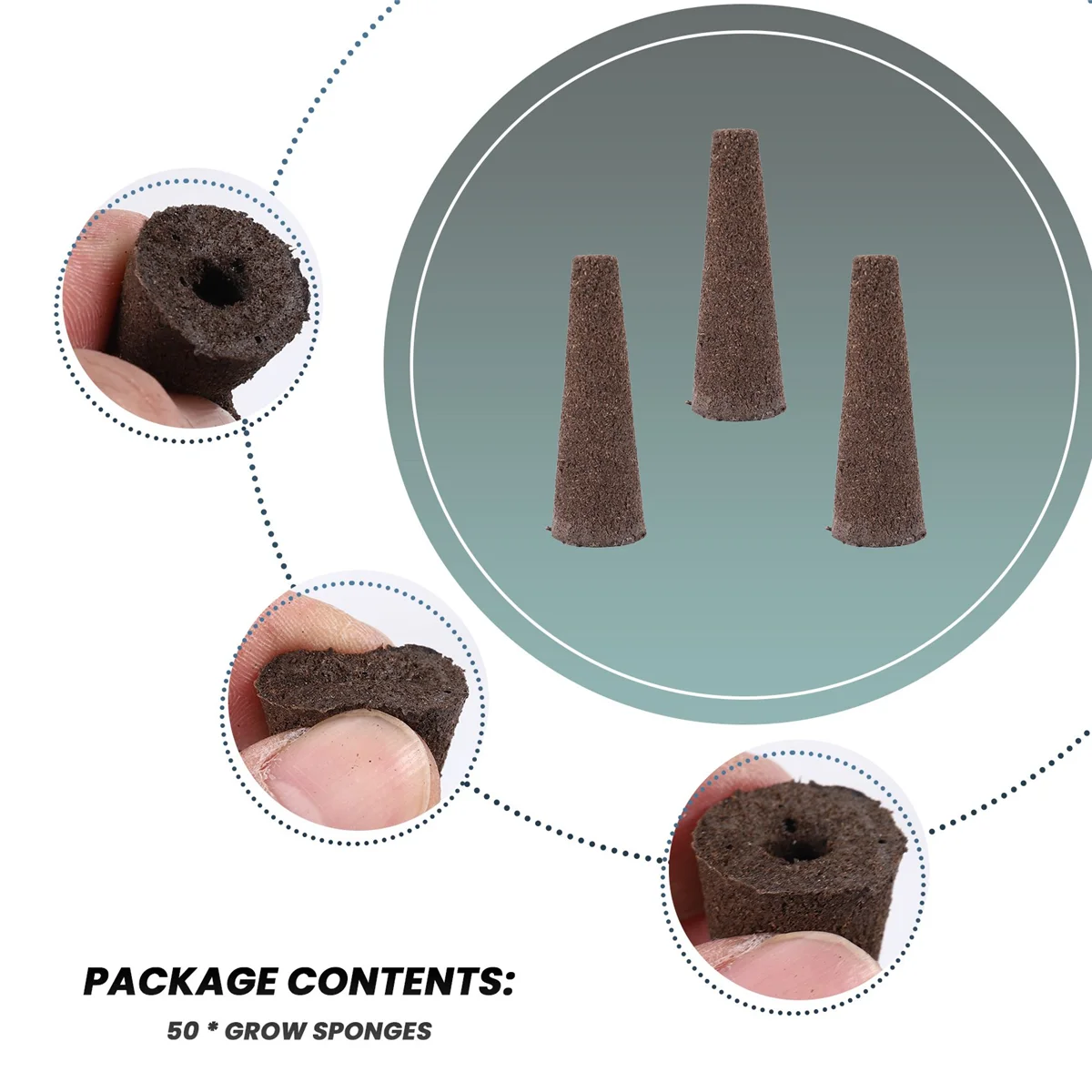 Губки для выращивания растений с AeroGarden экологически чистые пробки роста