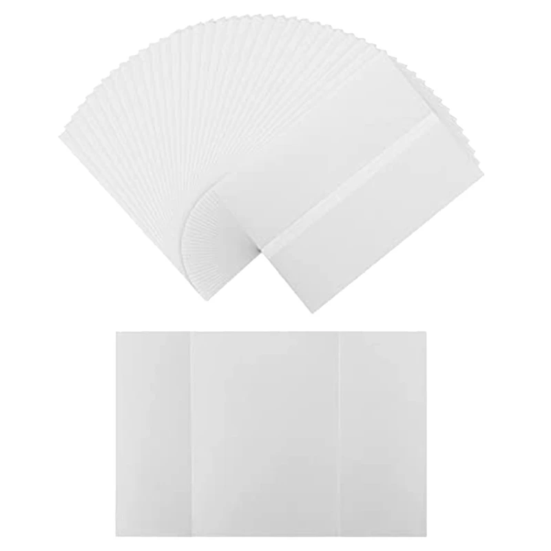 

100 Pcs Pre-Folded Vellum Paper Vellum Paper 5X7in Jackets Vellum Paper For Invitations, For Wedding Baby Shower Birthday Party