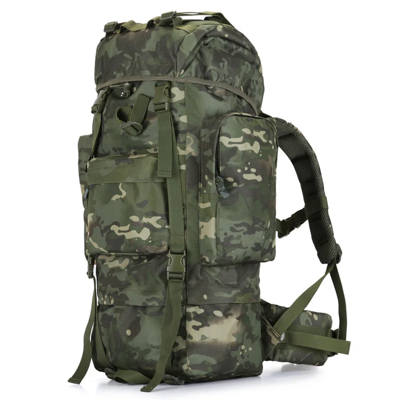 

Военный тактический рюкзак большой вместимости, мужские рюкзаки для скалолазания, охоты, кемпинга, армейские водонепроницаемые дорожные сумки из ткани Оксфорд, 70 л