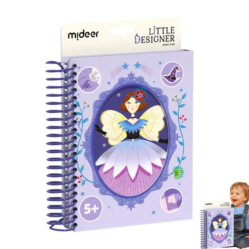 

Сделай Сам свои собственные наклейки для детей развивающие сенсорные Обучающие бесшумные наклейки книги для детей милые Стикеры для платья принцессы