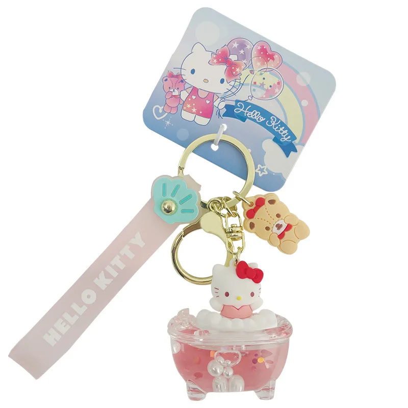 

Sanrio Hello Kitty Doll Key Chain Anime Cinnamoroll My Melody Kuromi Kawaii Car Key Pendant Schoolbag Ornament