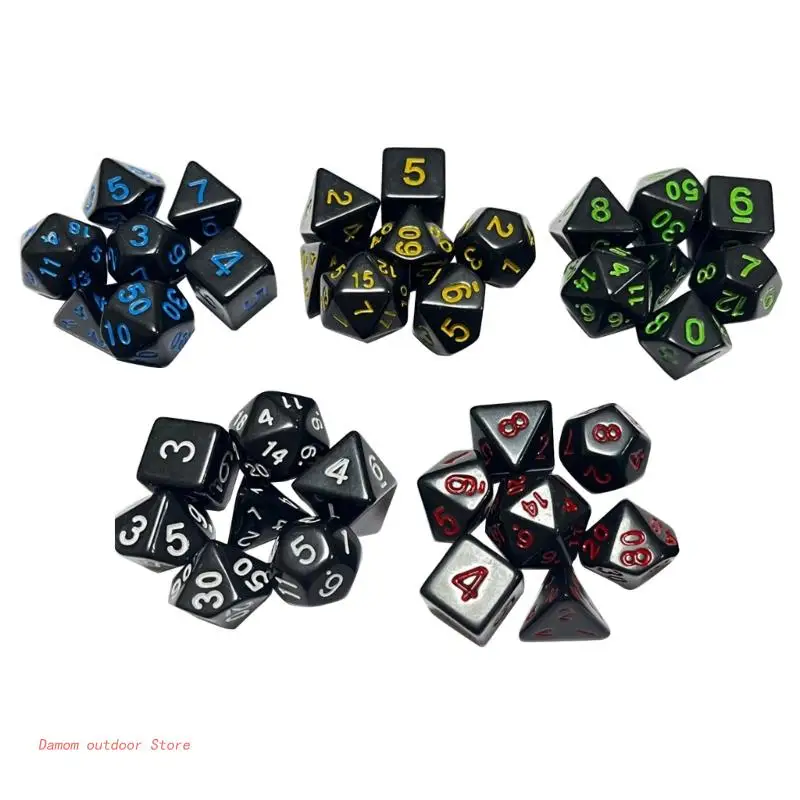 

7Pcs DND-Dice,Polyhedral Set D&D-Dice Set for Dungeons-and-Dragons-RPG-MTG-Table-Games