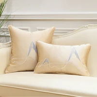 luxury pillow case embroidery landscape pillowalmofadas casemodern geometric seat back45 50 cushion cover