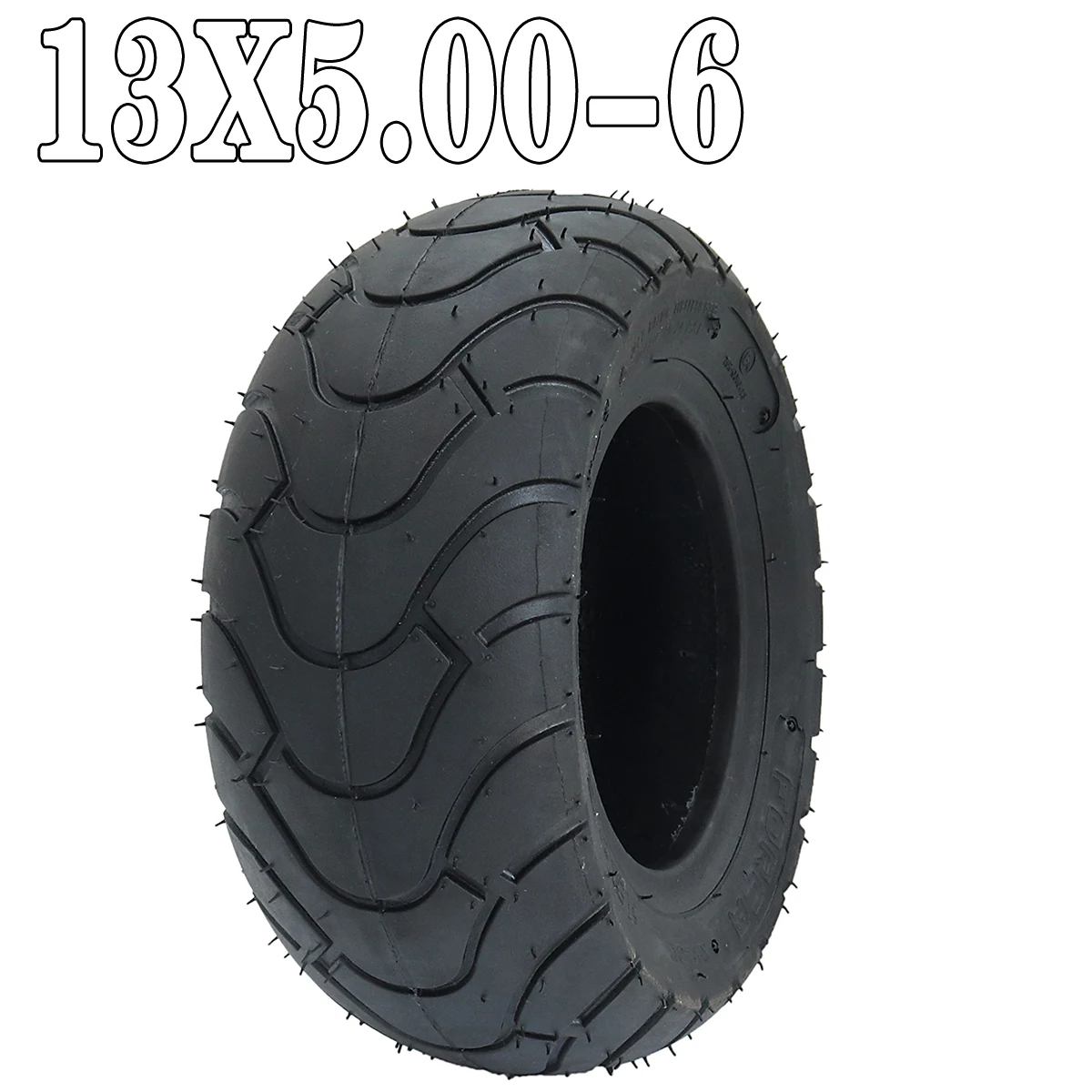 

6 Inch Vacuum Tyre 13x5.00-6 Tubeless Tire 13*5.00-6 for Folding Bike Scooters Mini Go Kart ATV Quad Dirt Bike Accessories