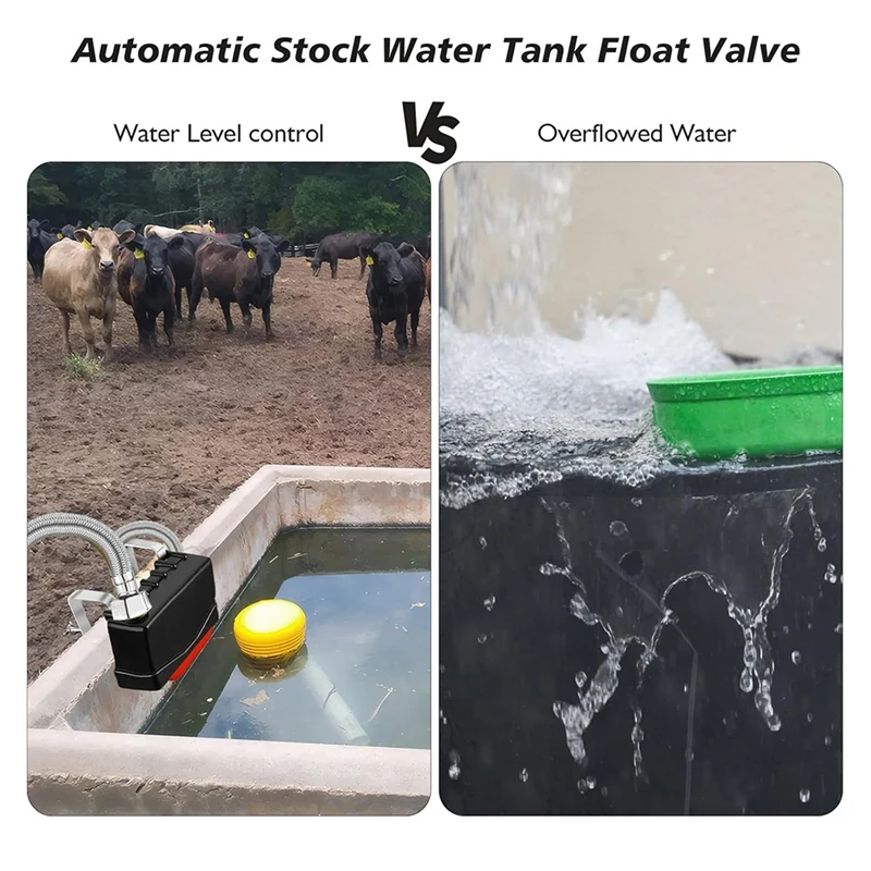 Поплавковый клапан для водяного желоба поплавковый резервуара скота 2 шт.
