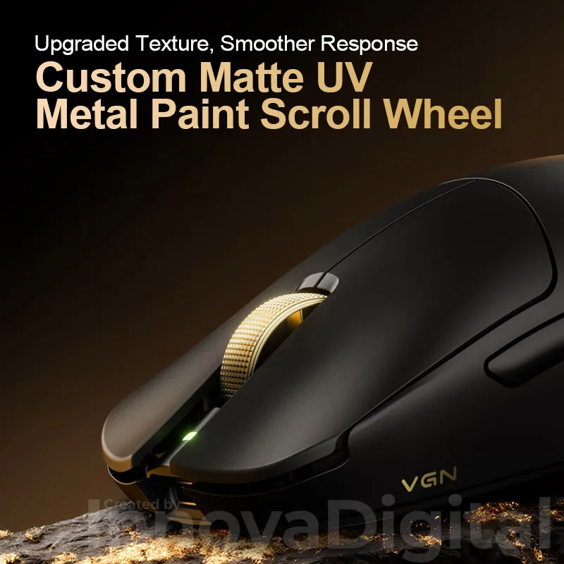 Фото Беспроводная игровая мышь VGN Dragonfly F2 Pro Max Ultra F2 Master с сенсорами PAW3395 PAW3950, 8K, сверхлегкая, трехрежимная, для киберспорта и FPS, Bluetooth. №3