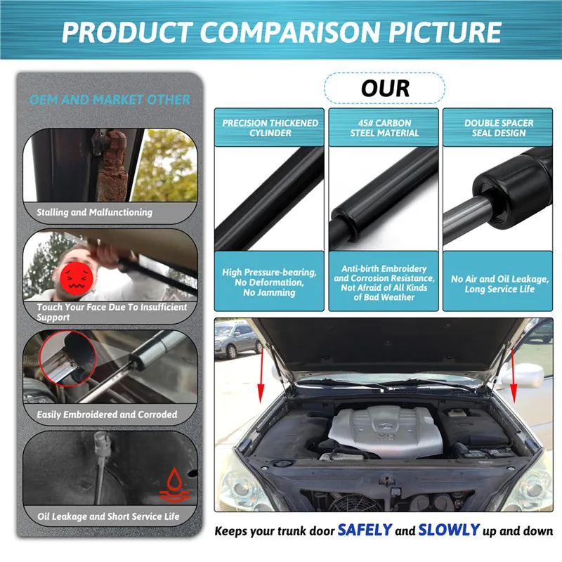 2 шт./комплект подъемник передней капота автомобиля для Toyota 4runner LEXUS GX470 2003 2004 2005 2006