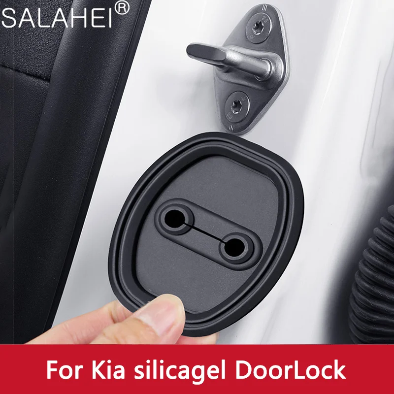 4 шт./набор силиконовые накладки на дверные замки для Kia Sedona K5 PHEV KX5 K3 EV KX3 K2 KX7 EV6 KX