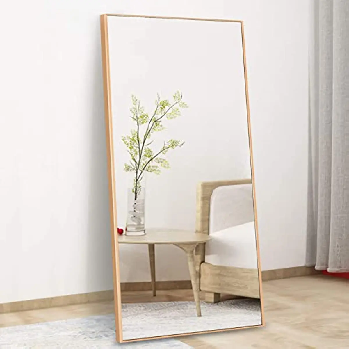 

Standing Body Mirror, Large Floor Mirror, Full Standing Mirror, Standing Hanging or Leaning, Wall-Mounted Mirror Dressing Mirror