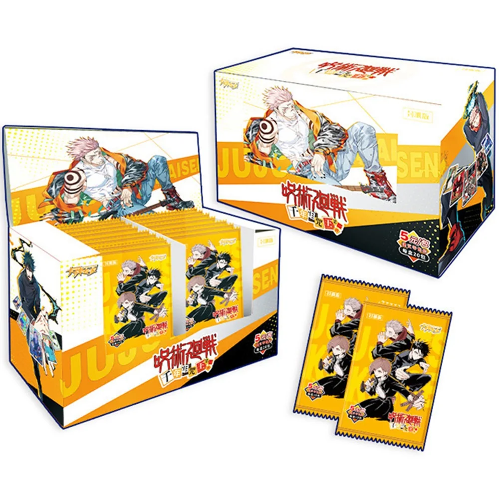 

Jujutsu Kaisen Collection Rare Cards Box Japanese Anime Satoru Gojo Figure Character Game Collectibles Card for Child Kids Gifts