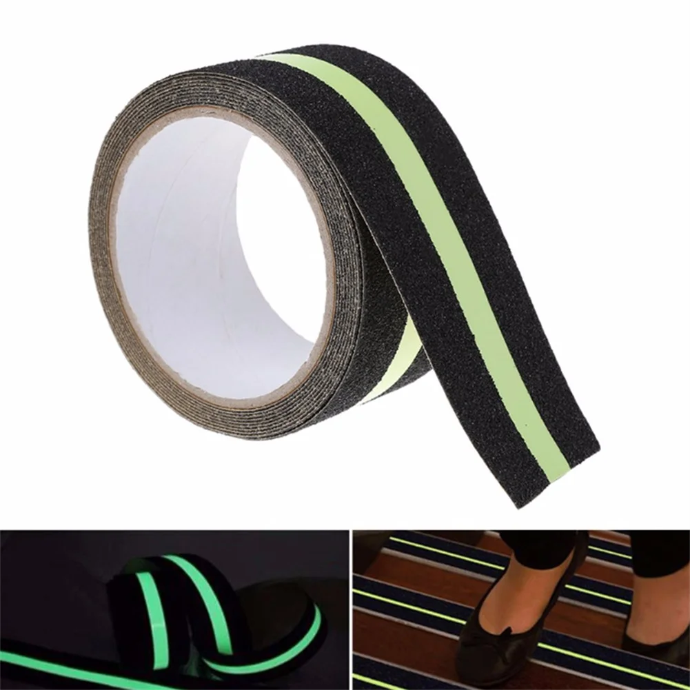 

5CMx5M PVC Tape Luminous Stairs Anti-Slip Tread Surface Warning Tape Night Vision Glow In Dark Safety Security Home Decor Tapes