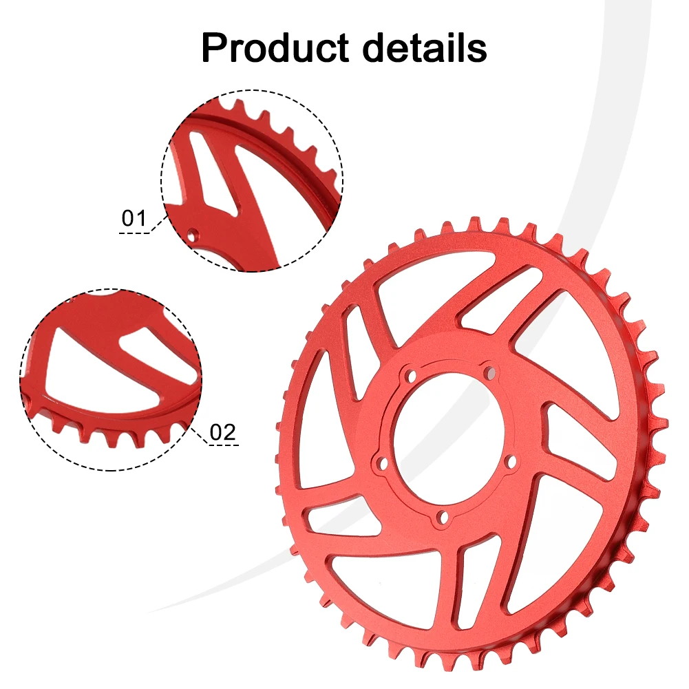 

Durable High Quality Electric Bicycle ChainRing EBike ChainRing 42T Ebike Electric BBS01 Bicycle Chain Chainring