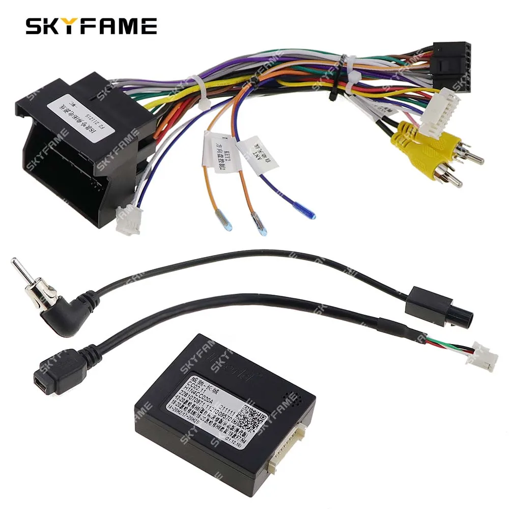 

16-контактный автомобильный стереопровод SKYFAME, кабель питания, CAN-шина, декодер для Great Wall Haval H4 H6 M6 F7 H2 H2S Coupe CC02.11