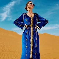 spring eid dresses muslim abaya islam kaftan ramadan abayat woman for female velvet eid elegant chic vestidos kebaya 2022 new