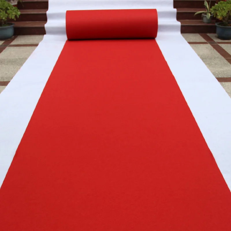 

Alfombra De Pasillo Para Boda, Longitud Personalizada, Roja, Blanca, Para Interior, Exterior, Evento, Fiesta, Boda, Grosor De1MM