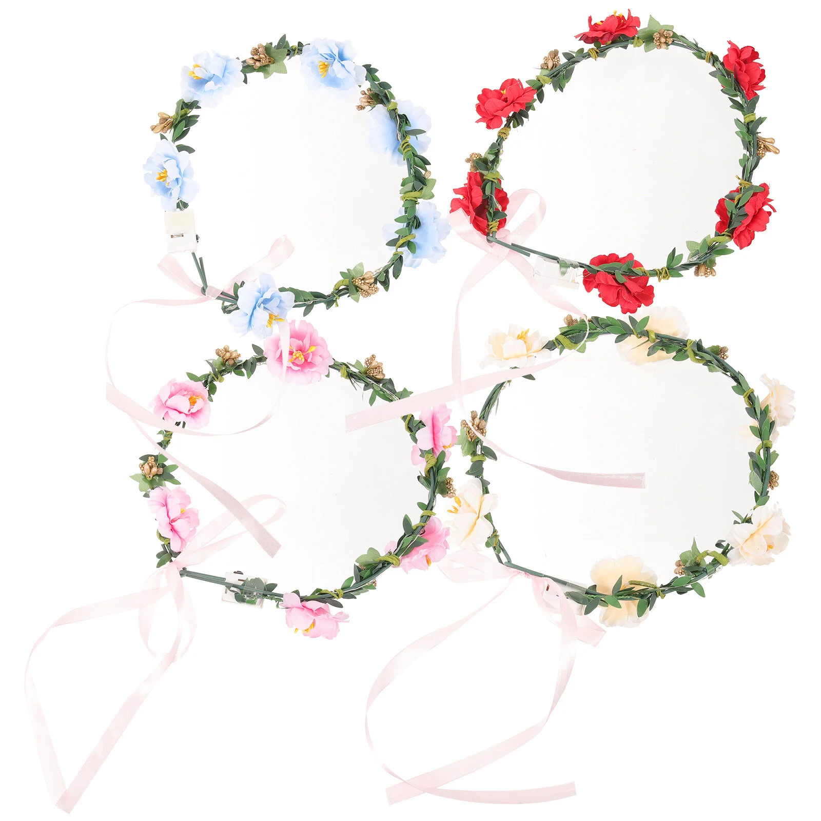 

4pcs Led Headband Led Light Up Headband Adorable Headband Flower Crown