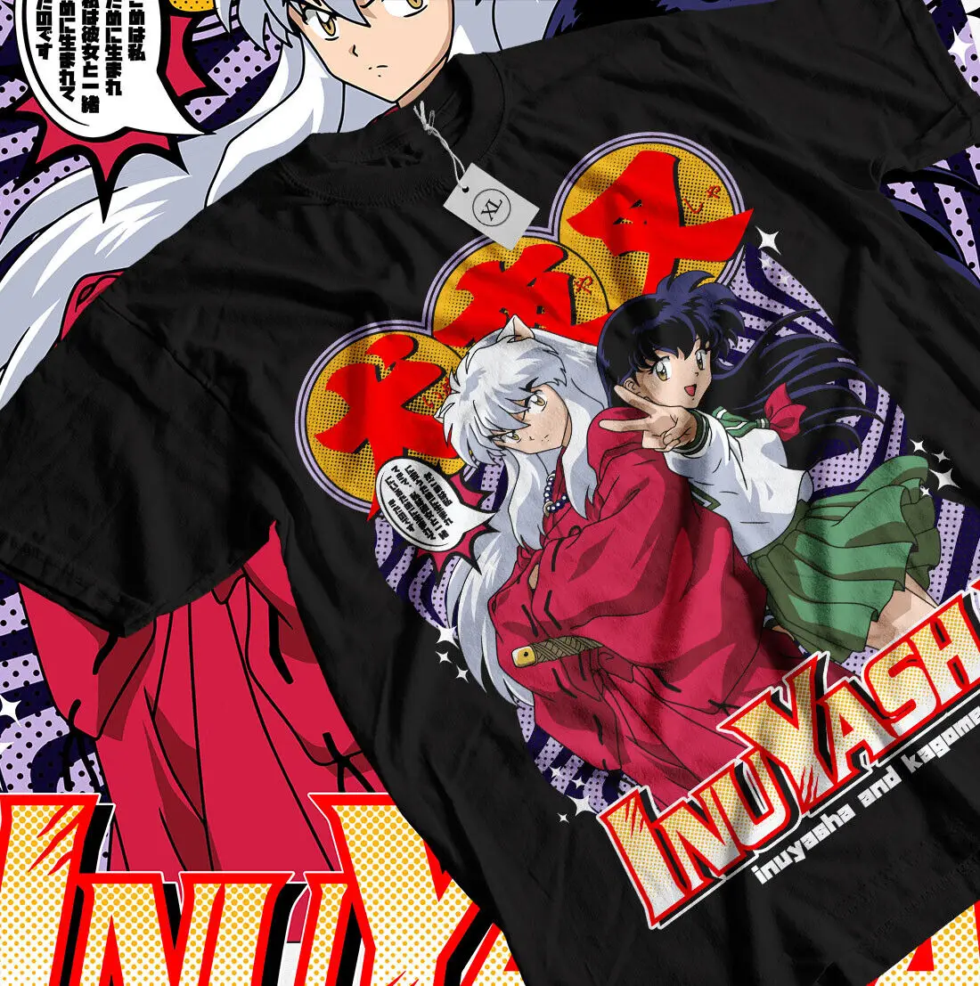 Футболка Inuyasha Kagome Higurashi Sesshomaru Red Moon Inu Yasha аниме рубашка