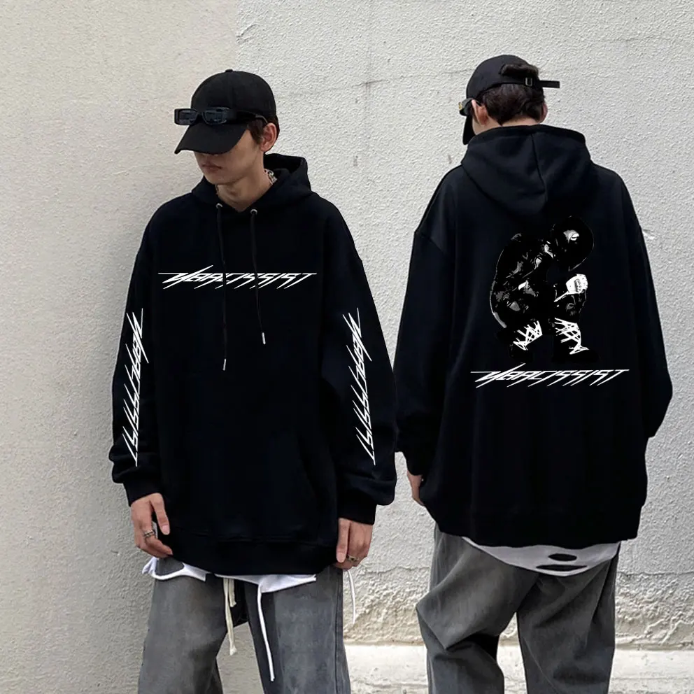 

Narcissist Playboi Carti Helmet Album Cover Printed Hoodie Men's Hip Hop Sweatshirt Men Women Rap Long Sleeve Oversized Hoodies