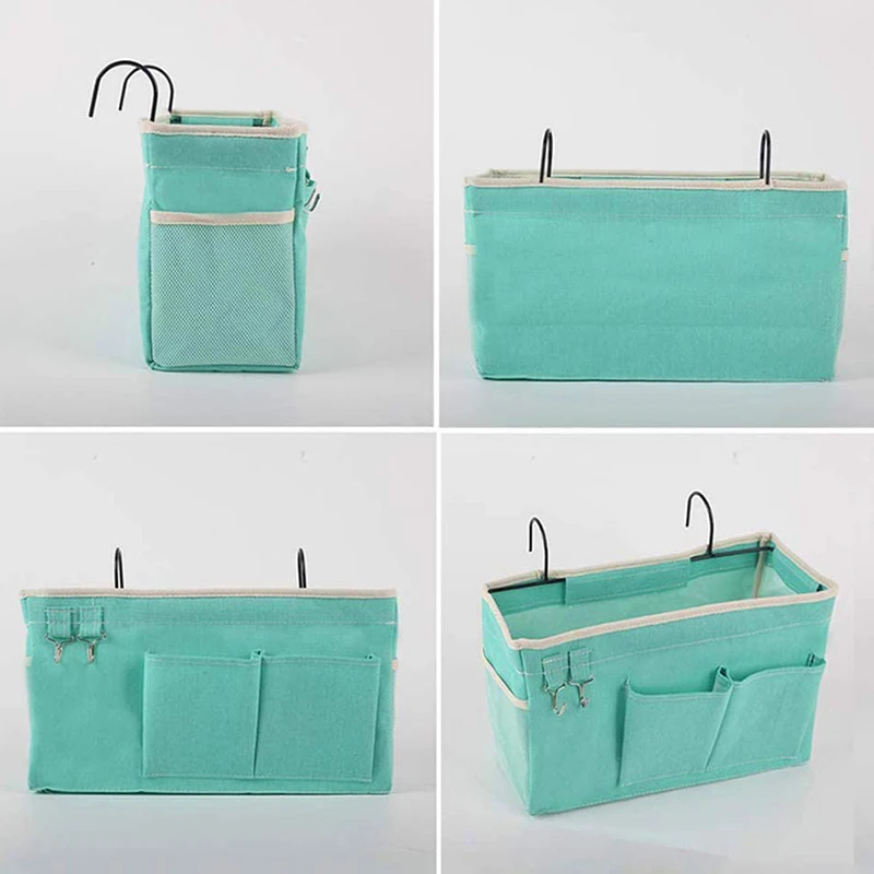 

New 2 Pack Bedside Caddy/Bedside Hanging Storage Bag For Bunk Beds Dorm Baby Room To Organize Magazine