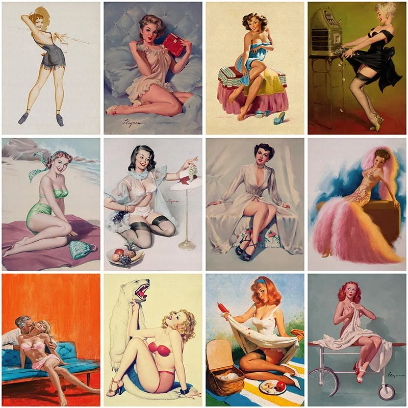 

5D DIY Diamond Painting Cross Stitch Beauty Girl Mosaic Embroidery Art Full Round Drill Sexy Woman Rhinestone Wall Decor