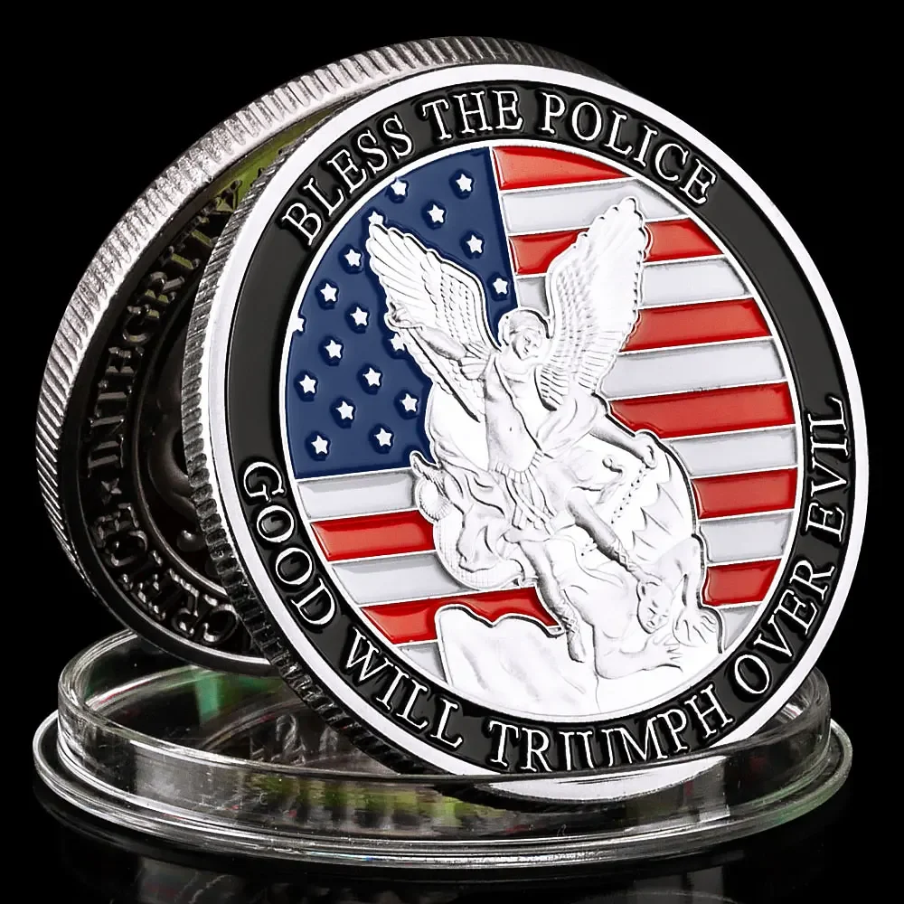 Посеребренная сувенирная монета Good Will Triumph Over Evil памятные монеты Courage Pride Integrity Honor