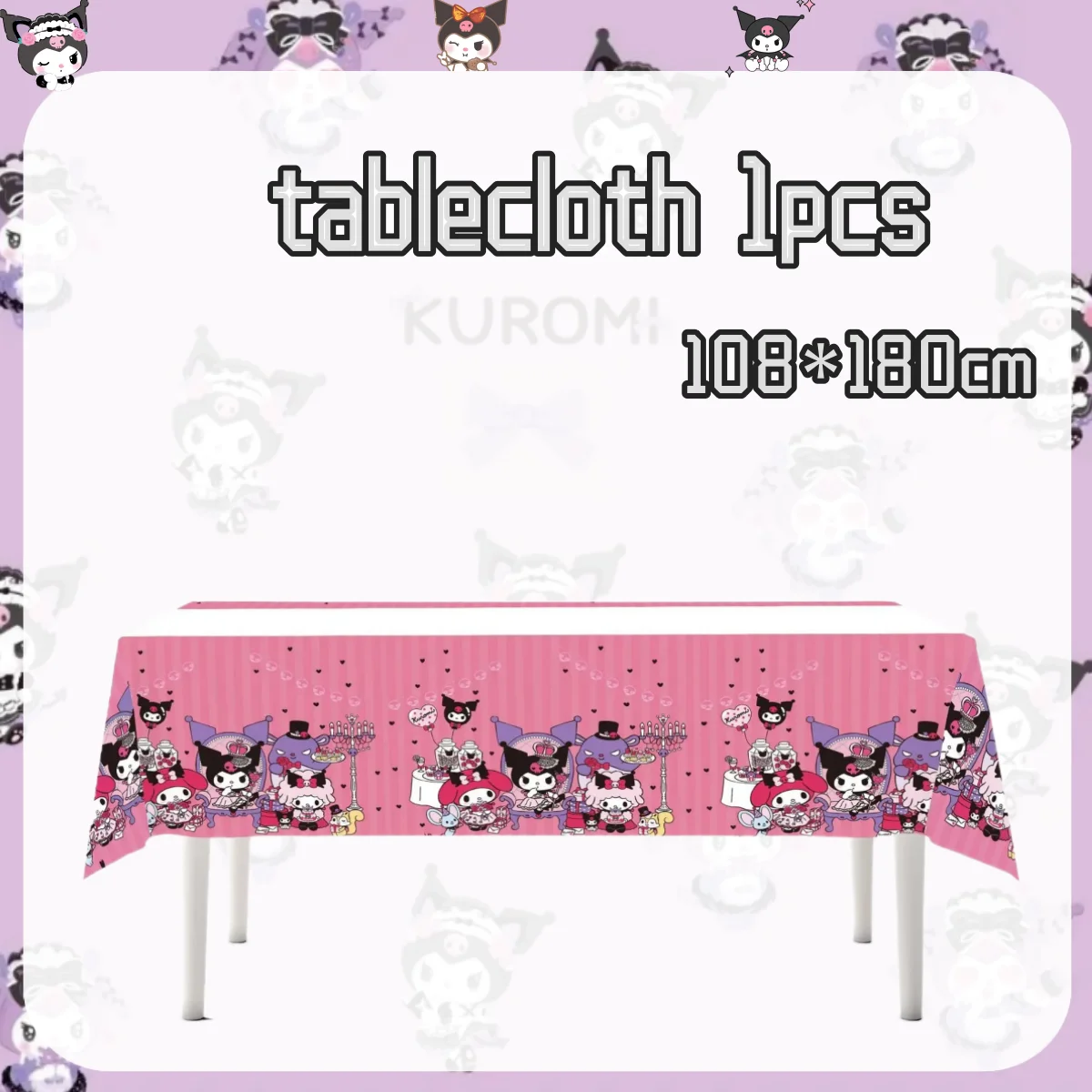 Kawali Kuromied украшение на день рождения одноразовая посуда скатерть декор для торта