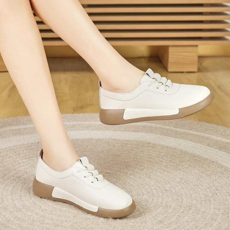 Koznoy 3 см 2025 г. женские туфли на плоской подошве из коровьей кожи осенние