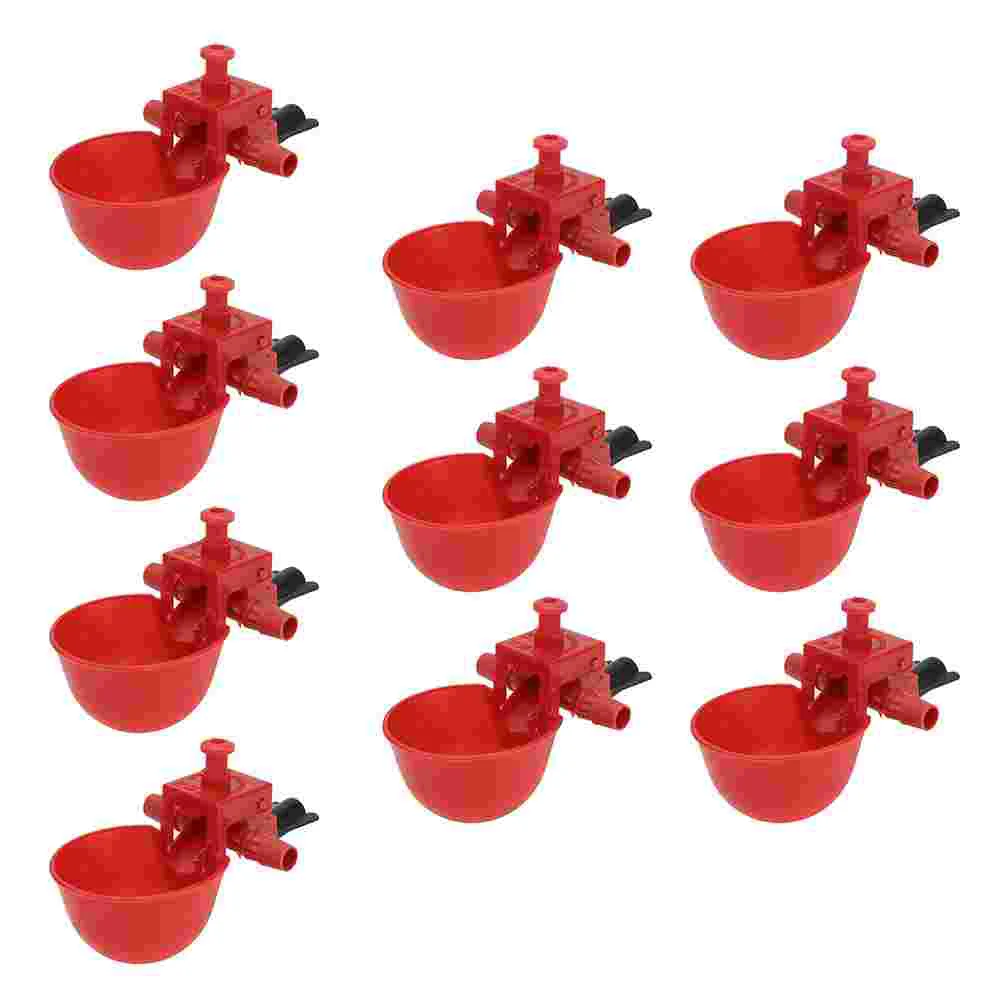 

30 Pcs Bird Waterer Pigeon Chicken Poultry Drinking Bowl Quail Drinker Plastic Dispenser Watering