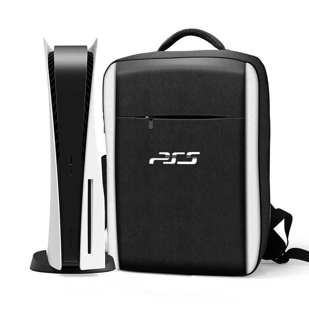 

Eva Host Storage Bag Multifunction Shockproof Shoulder Bag Gamepad Accessories Host Travel Portable Backpack Compatible For Ps5