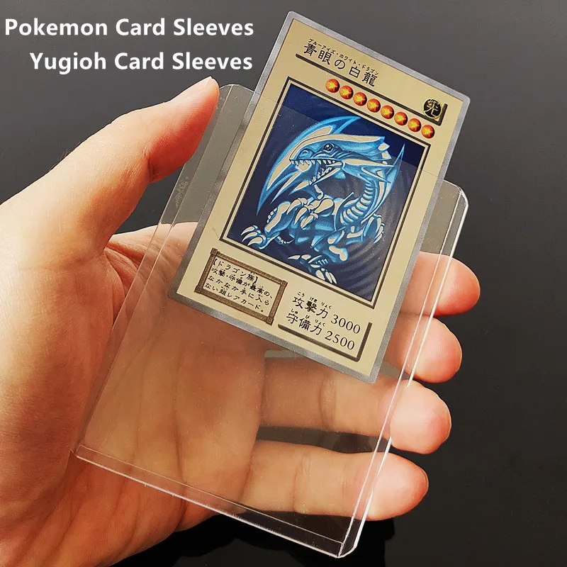 

Прозрачные чехлы для карт Pokemon держатель для Карт Yugioh Защитные чехлы для карт Yu Gi Oh Защитные чехлы для игр VMAX Protector