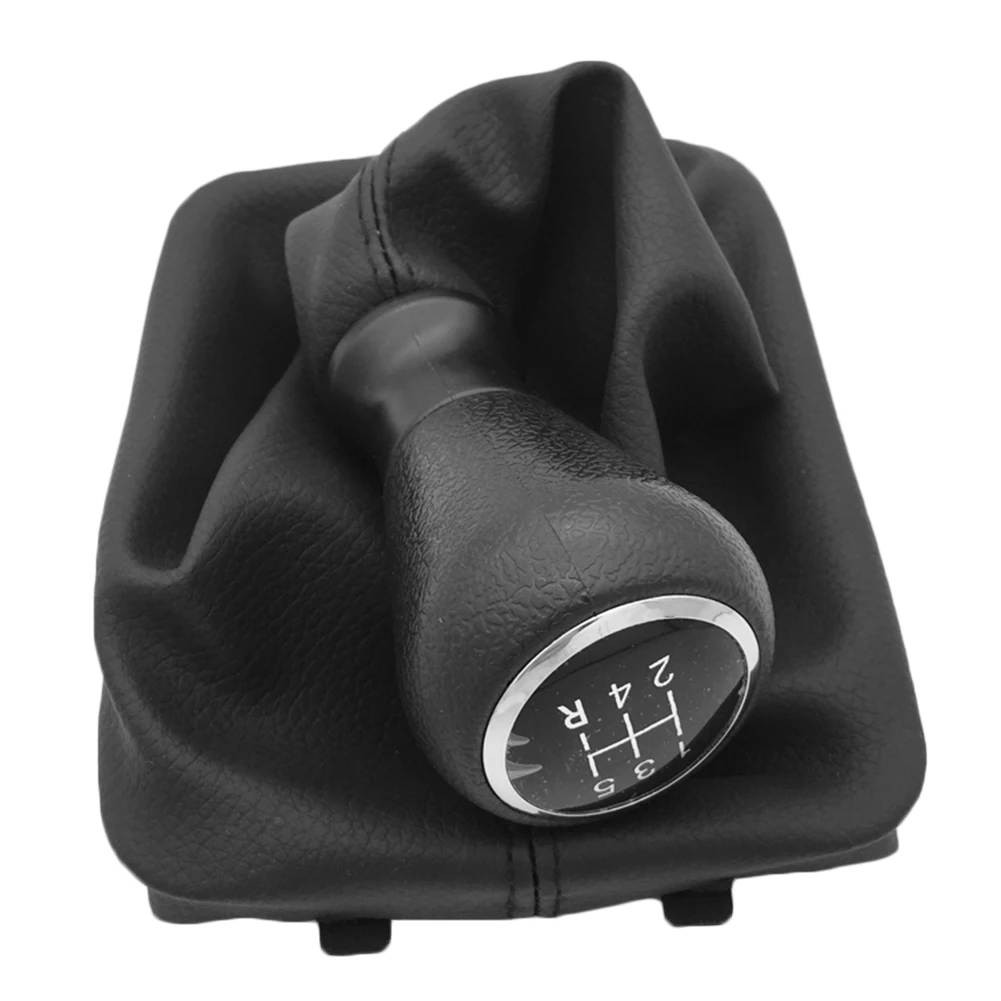 

5 Speed Gear Shift Knob Shifter Boot for Peugeot 307 207 406 Citroen C3 C4 C5 with Collars Lever Stick Gaiter Durable Boot Cover