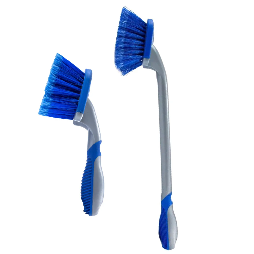 

2pcs Efficient Portable Car Detailing Tools Wheel Tire Brush Car Wash Brushes Cleaning Tool