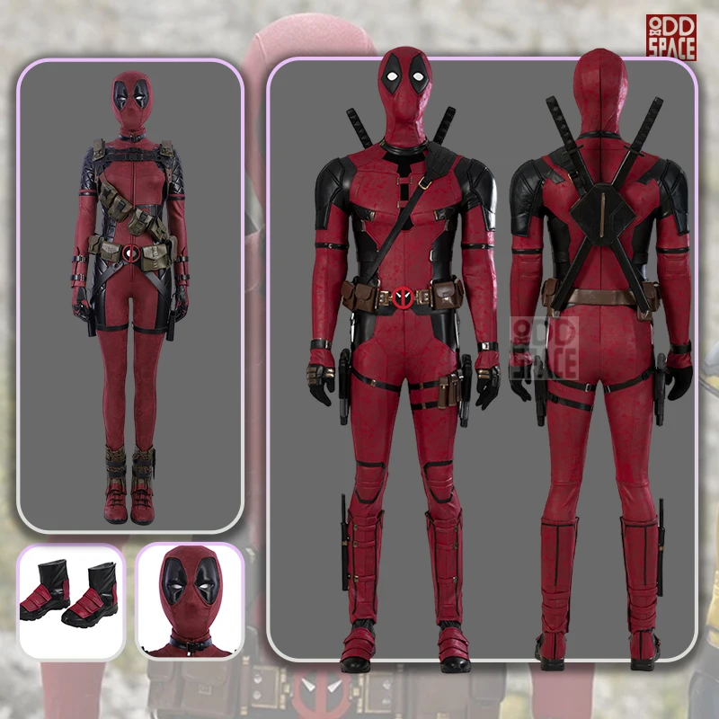 

Deadpool Cosplay Cosutme Wade Winston Wilson Cosplay Costume Movie Anti-Hero Jumpsuit Mask Gloves Shoes Woman Suit Halloween