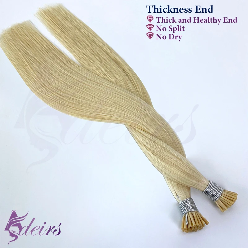 ADEIRS I Tip Наращивание волос Прямые европейские человеческие волосы Remy Fusion Capsule