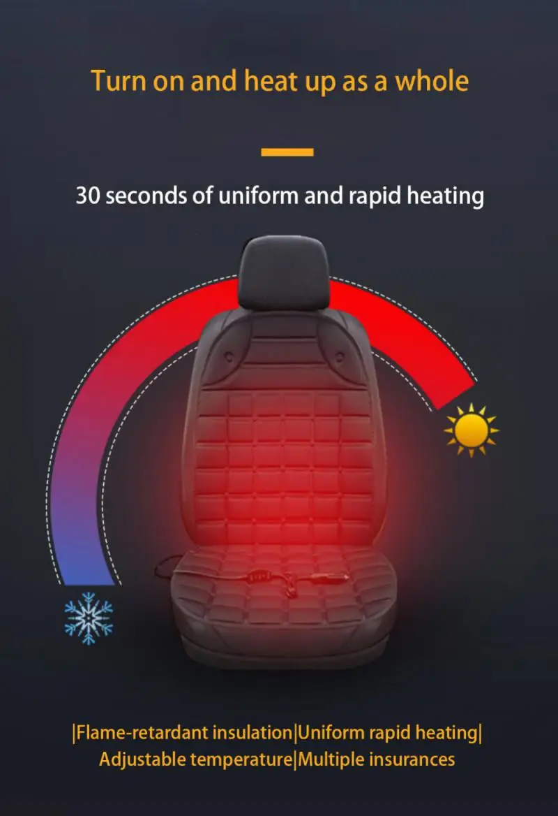 2024 автомобильная грелка 12 В с контролем температуры универсальные прочные